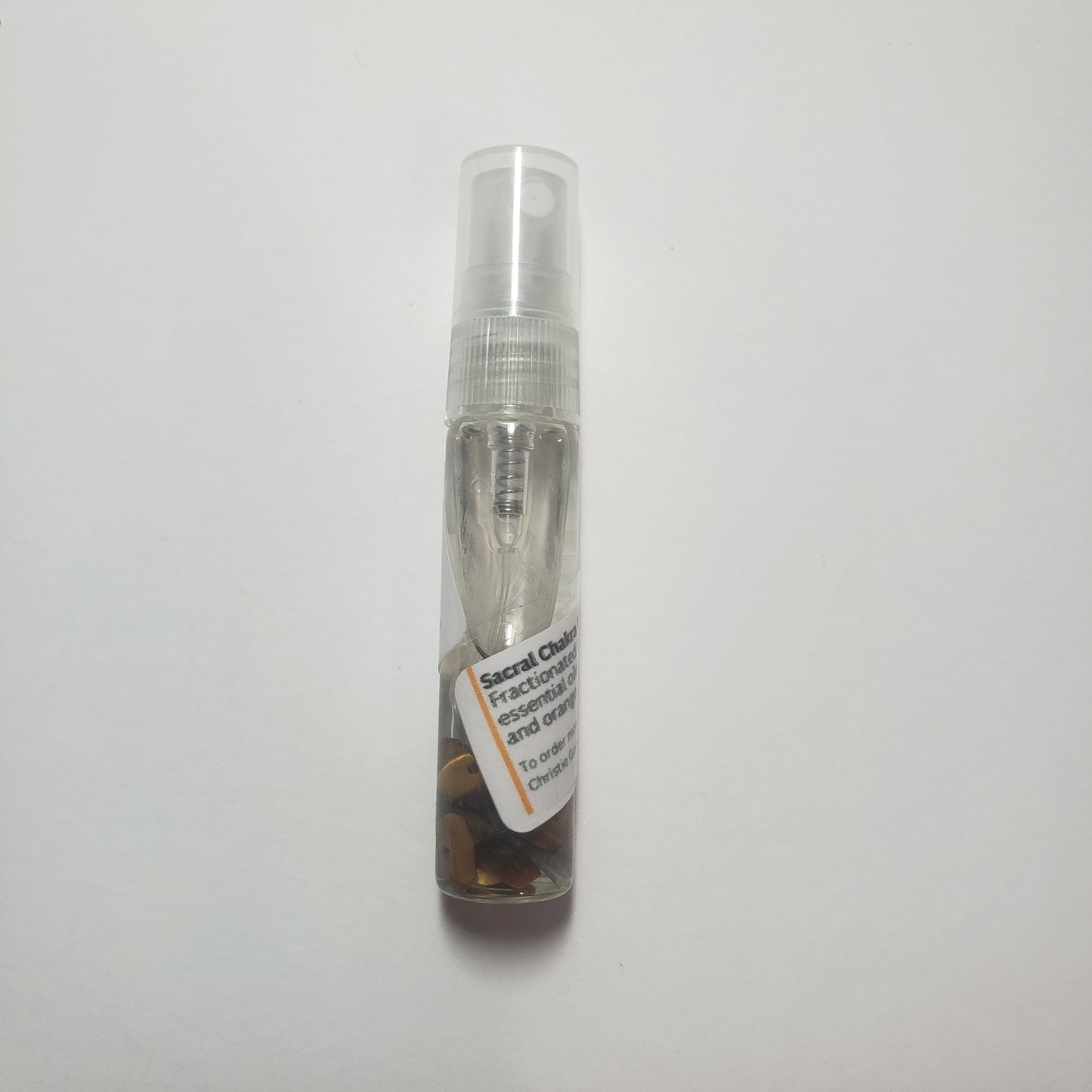 Sacral Chakra Essential Oil Blend – Creativity & Passion with Tiger's Eye gemstones