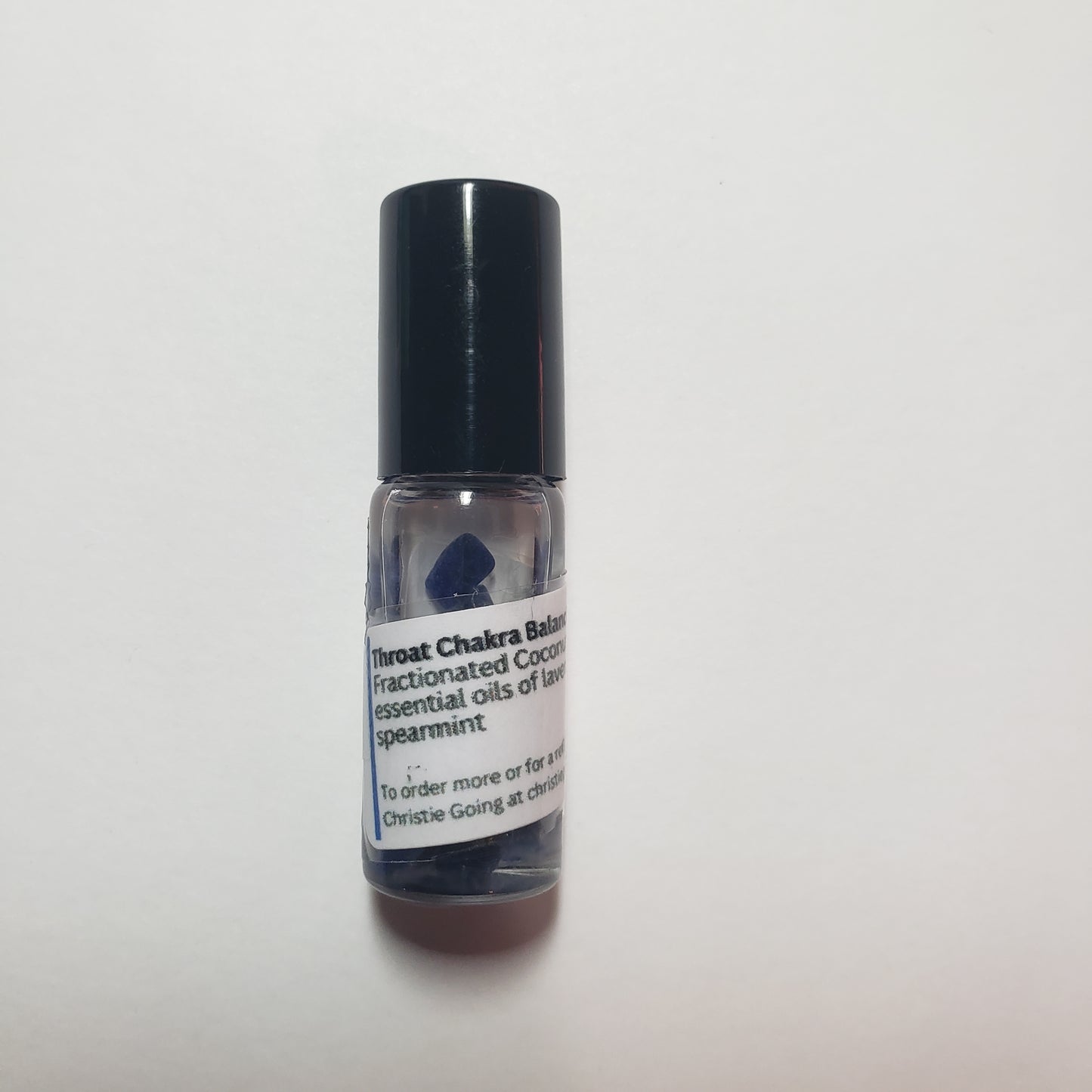 Throat Chakra Essential Oil Blend – Communication & Expression with Sodalite gemstones