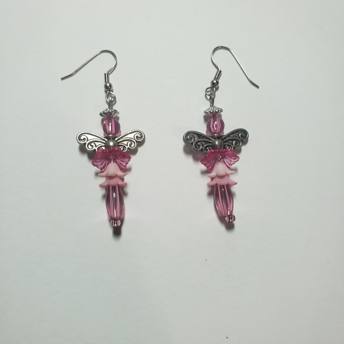 Pink Angel Earrings
